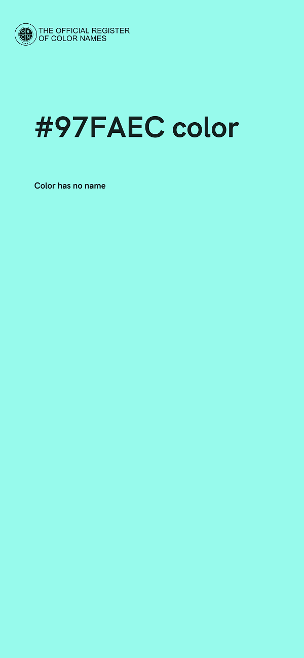 #97FAEC color image