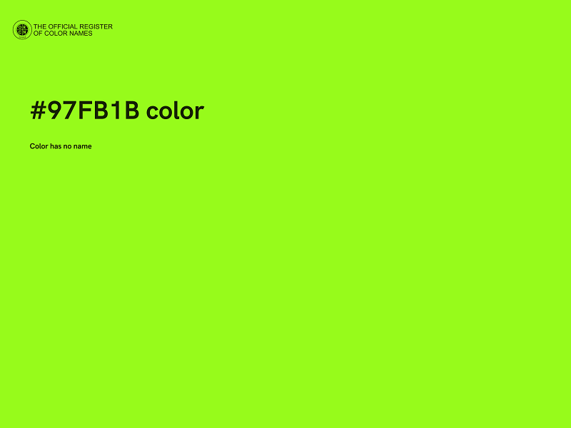 #97FB1B color image