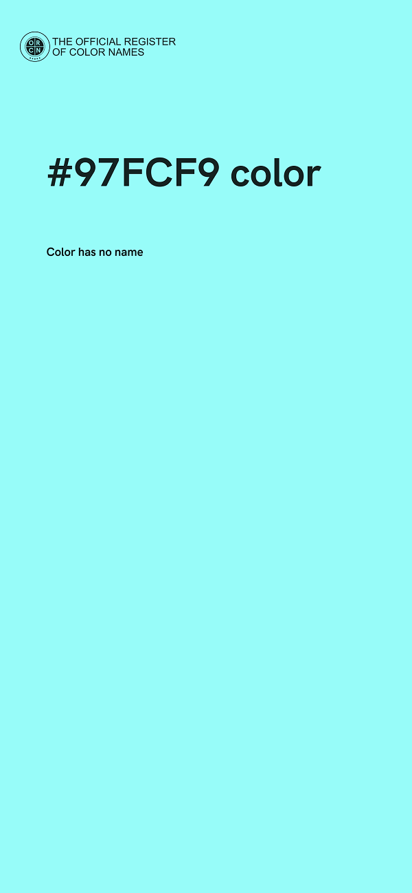 #97FCF9 color image