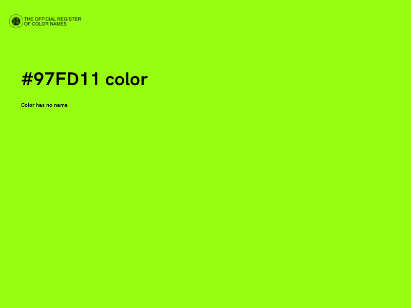 #97FD11 color image