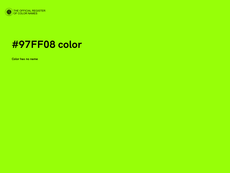 #97FF08 color image