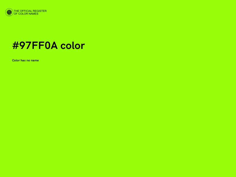 #97FF0A color image