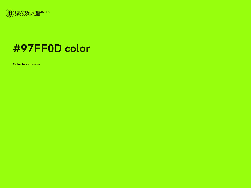 #97FF0D color image