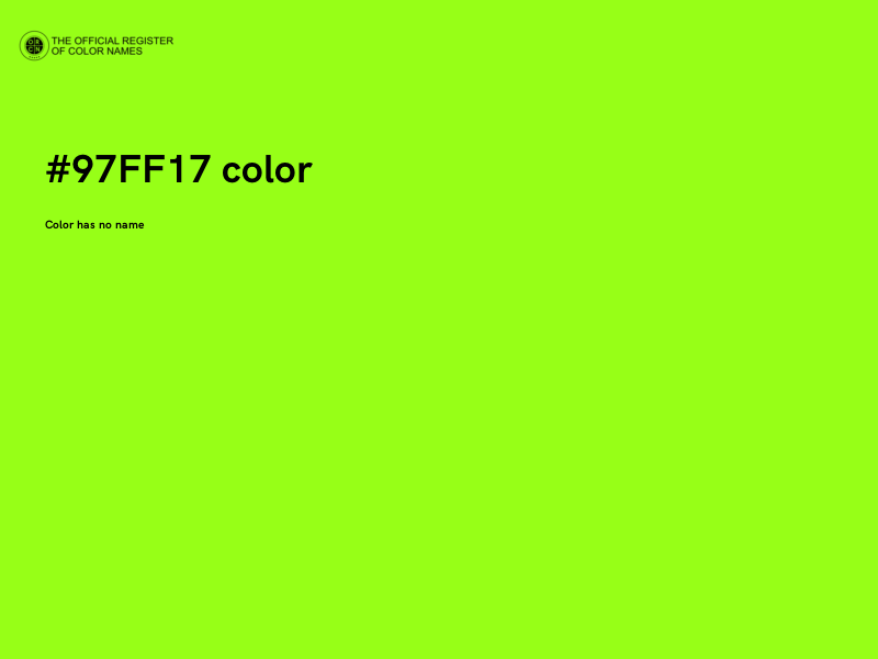 #97FF17 color image