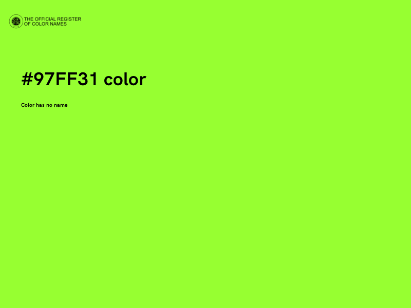 #97FF31 color image