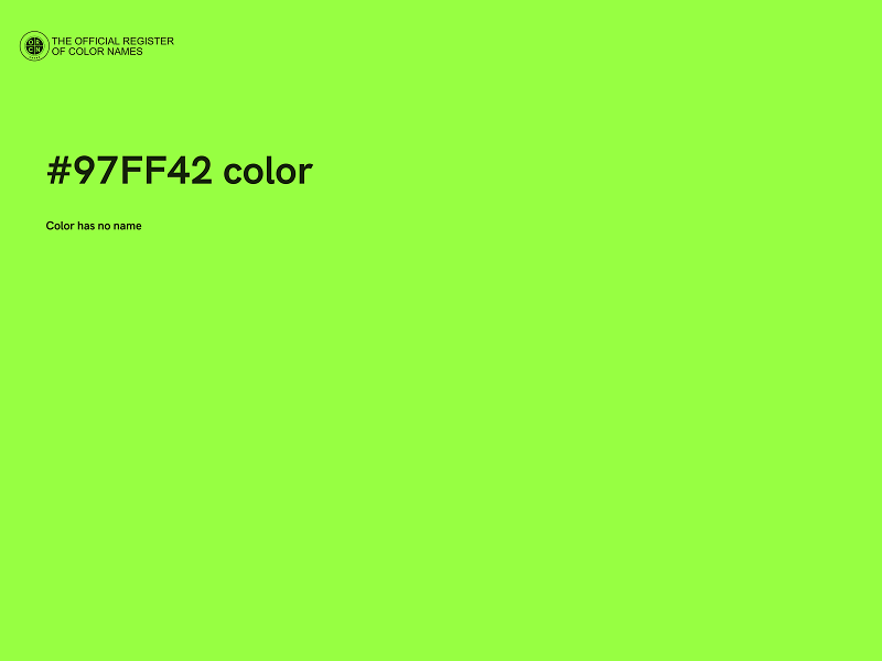 #97FF42 color image