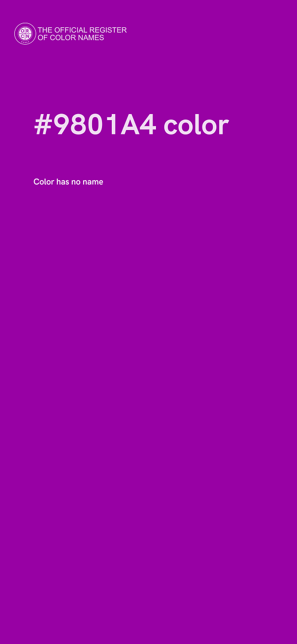 #9801A4 color image