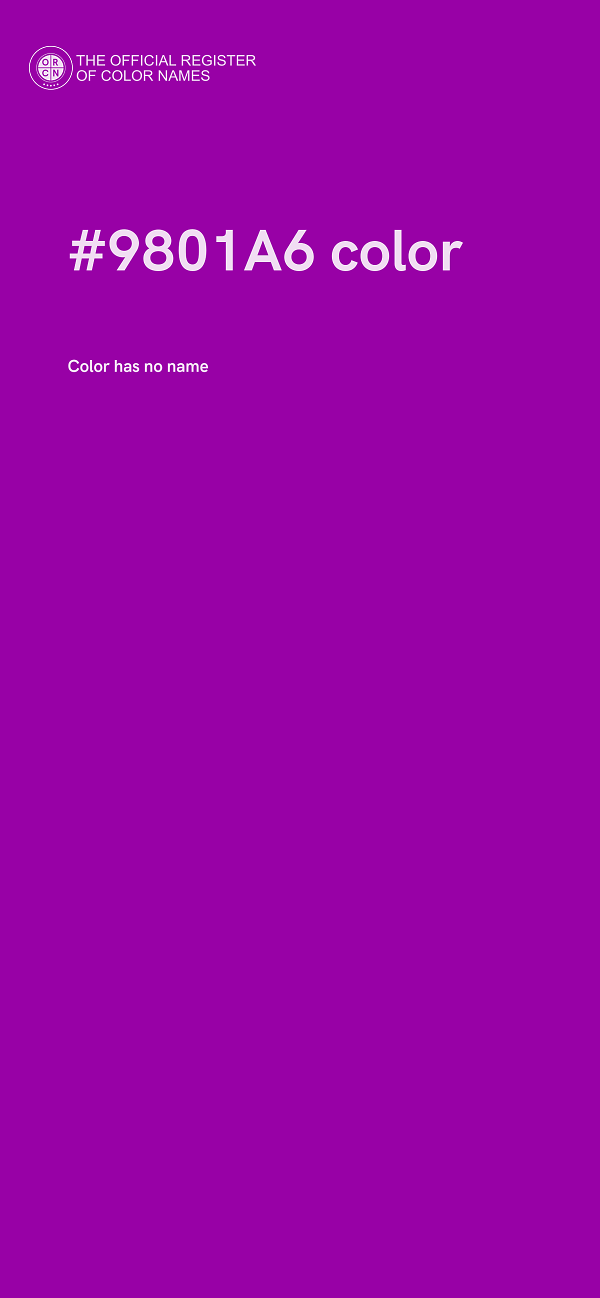 #9801A6 color image