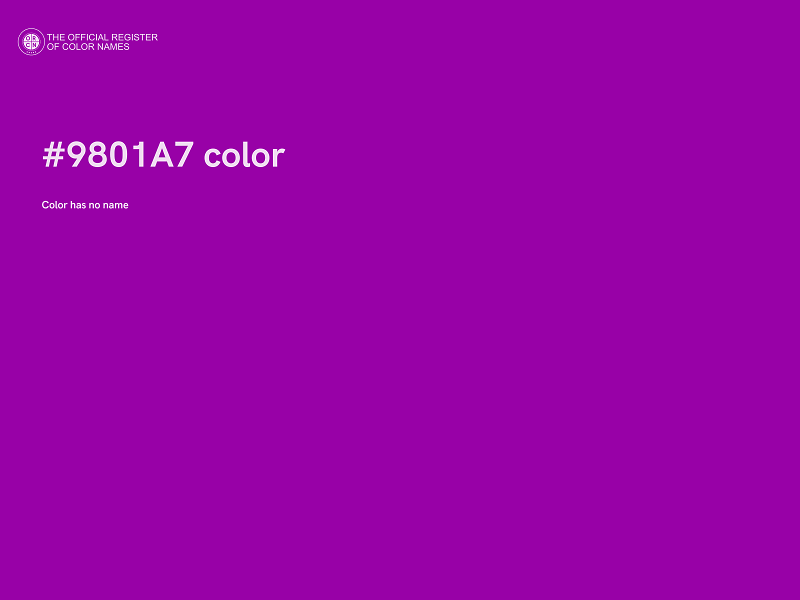 #9801A7 color image
