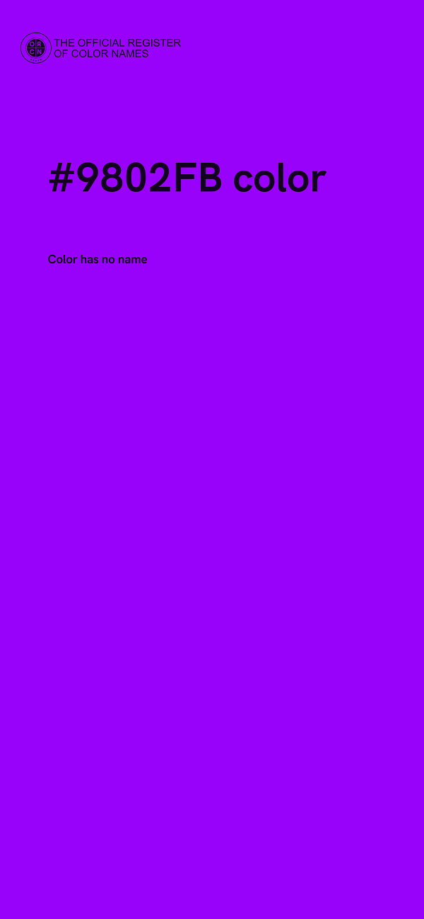 #9802FB color image