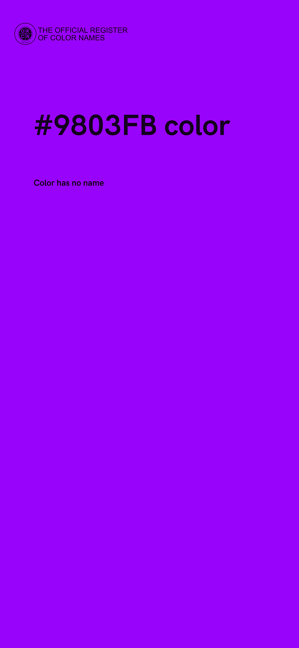 #9803FB color image