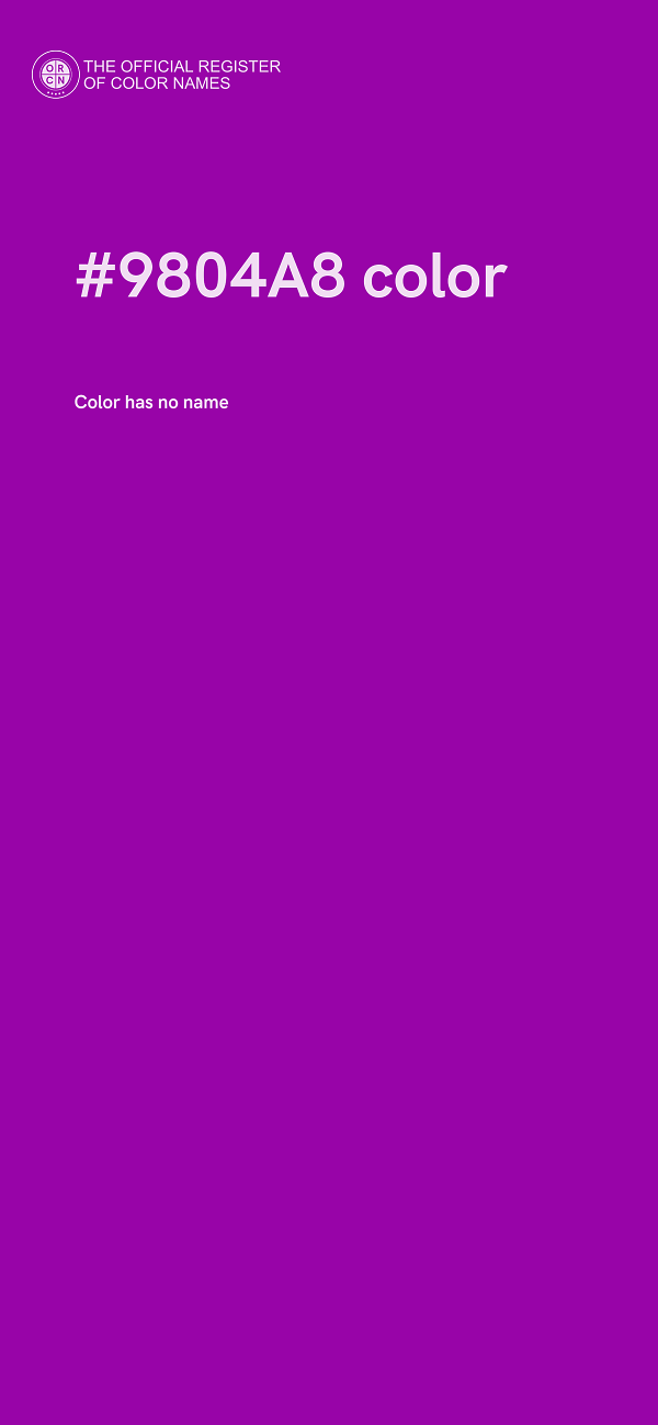 #9804A8 color image