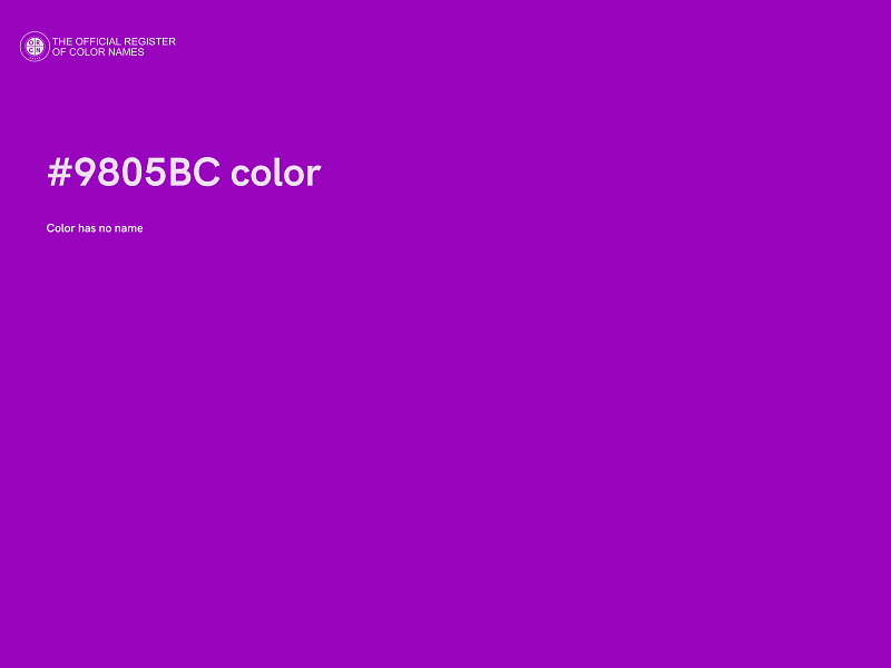 #9805BC color image