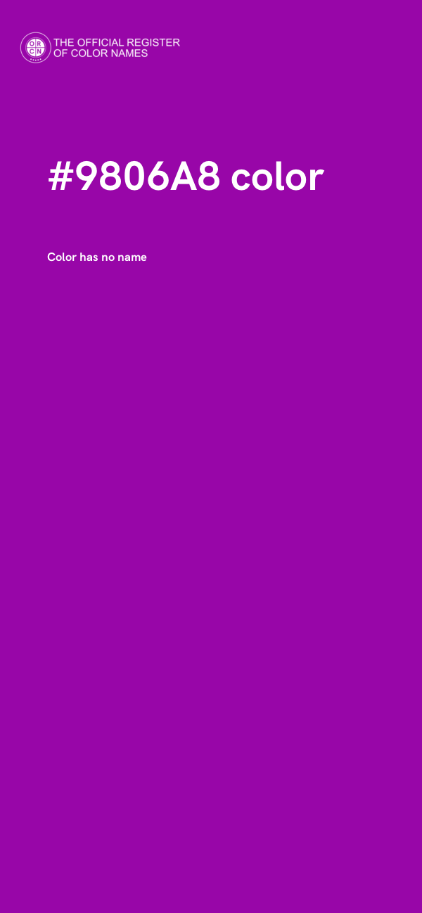 #9806A8 color image