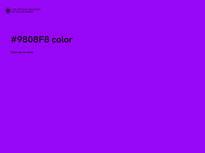 #9808F8 color image