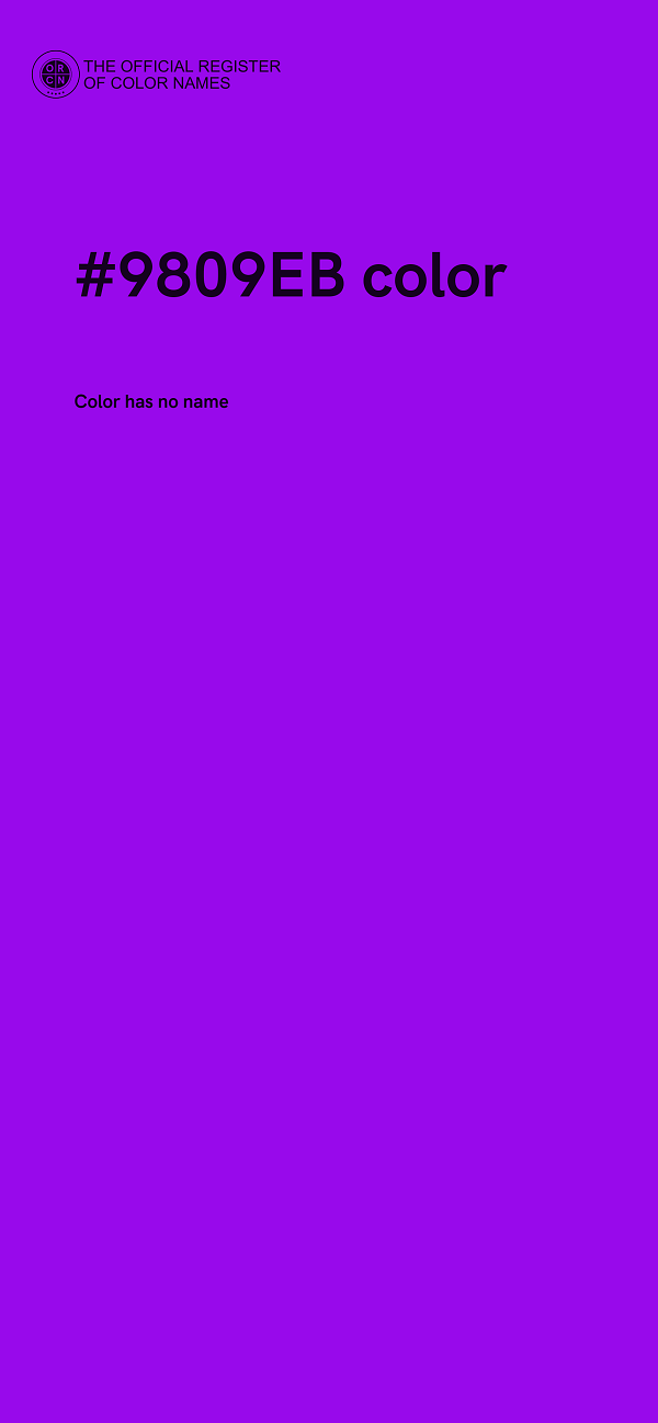 #9809EB color image
