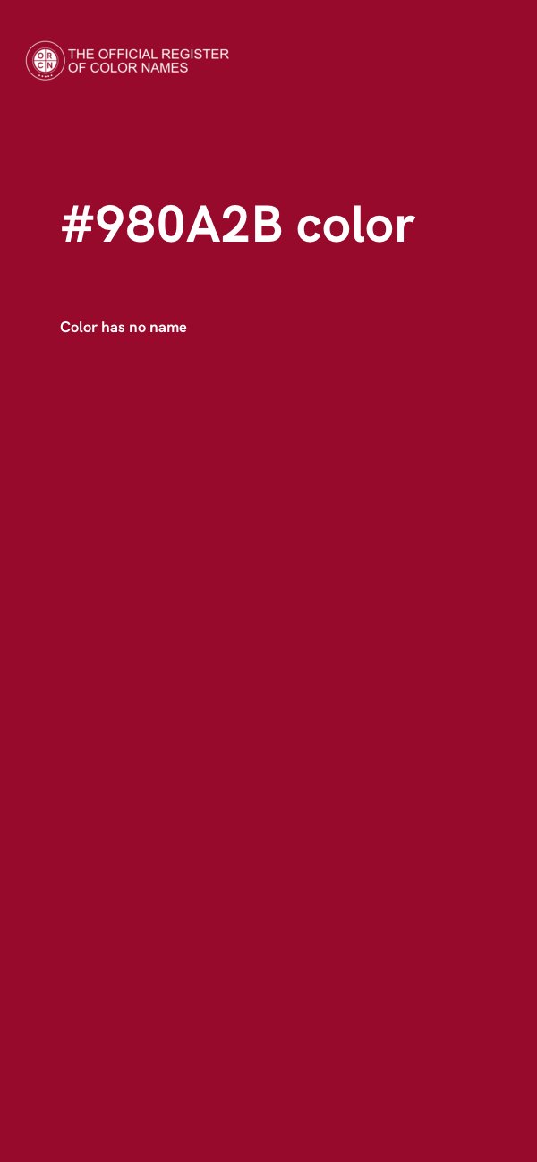 #980A2B color image