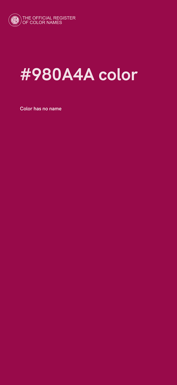 #980A4A color image