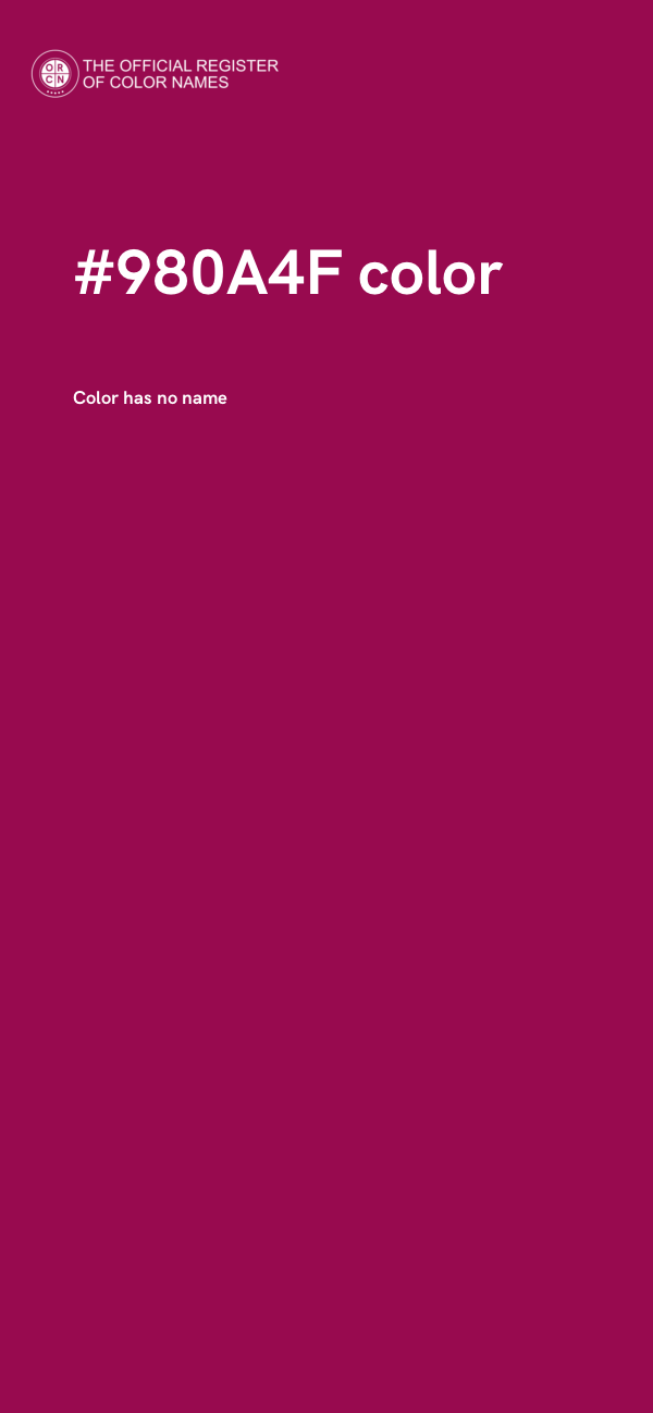 #980A4F color image