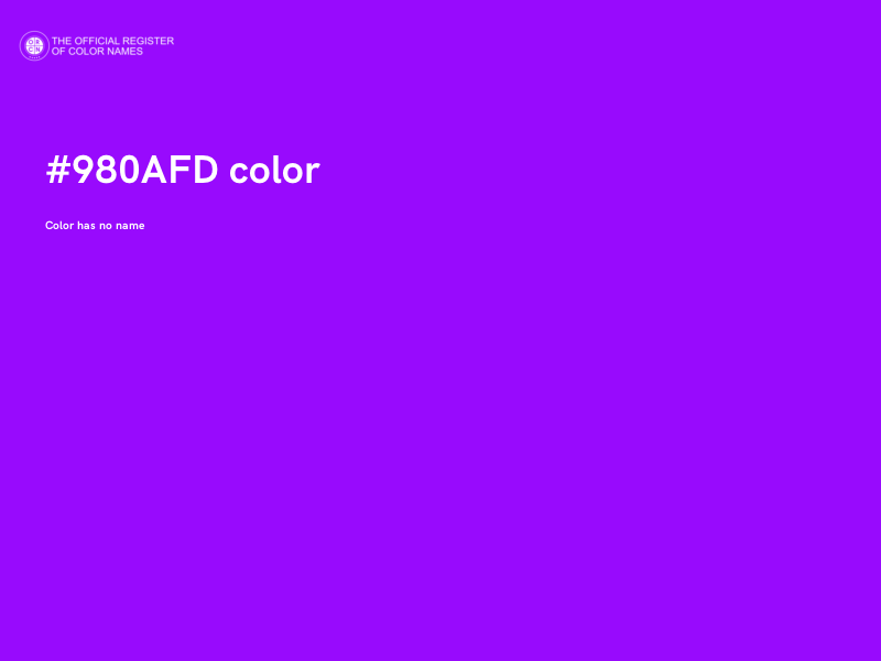 #980AFD color image