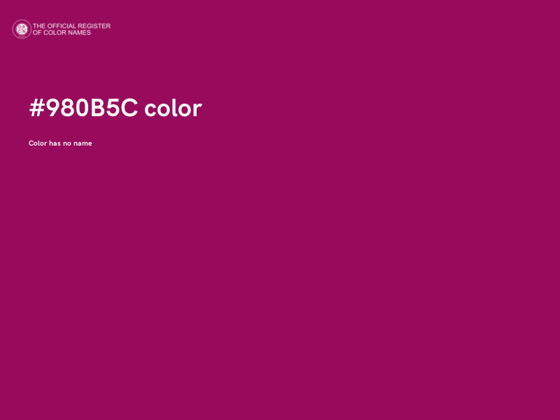 #980B5C color image