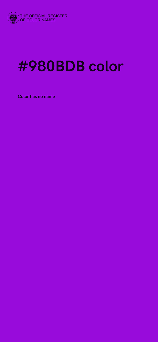 #980BDB color image