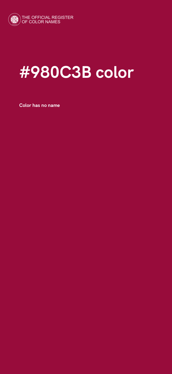 #980C3B color image