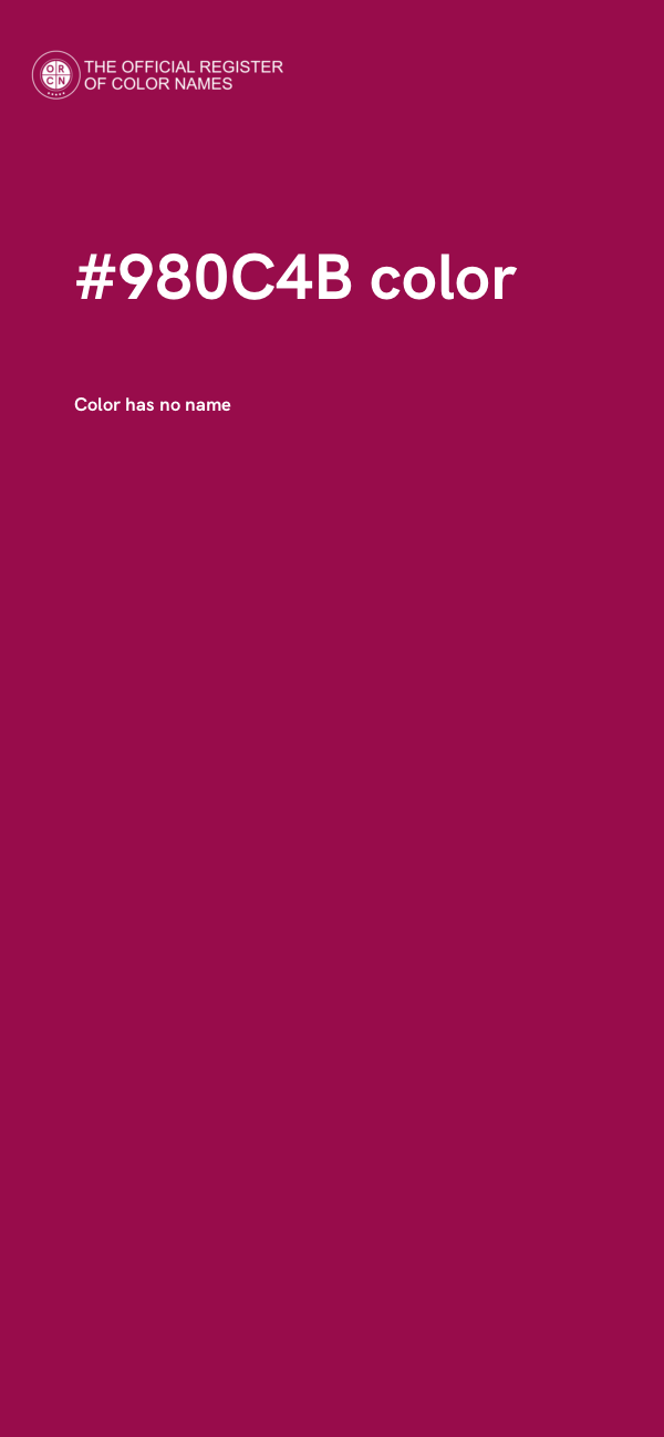 #980C4B color image