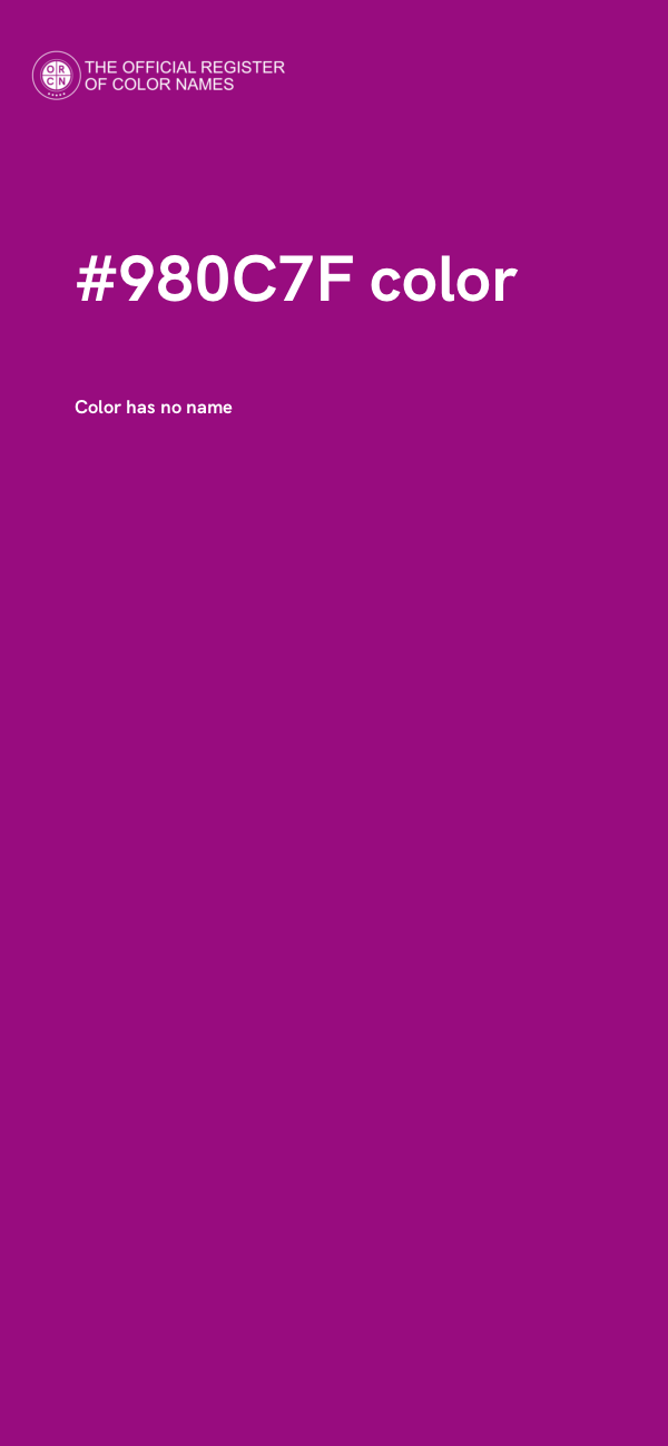 #980C7F color image