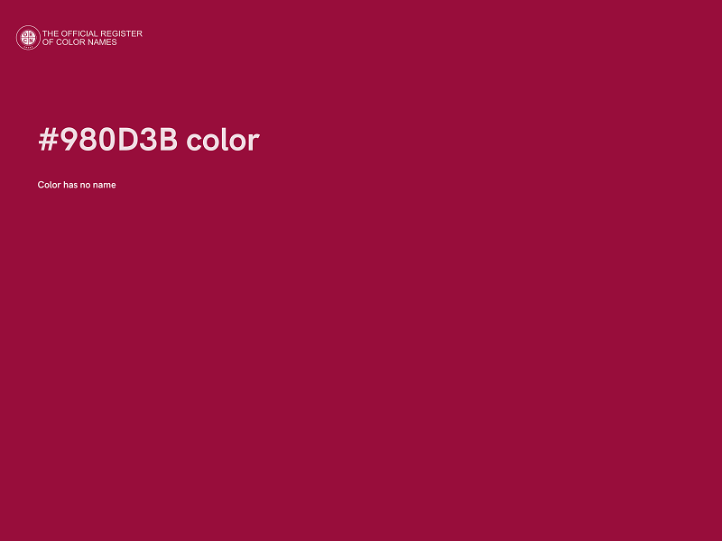 #980D3B color image