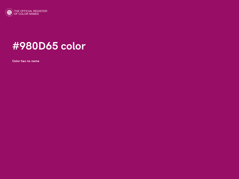 #980D65 color image