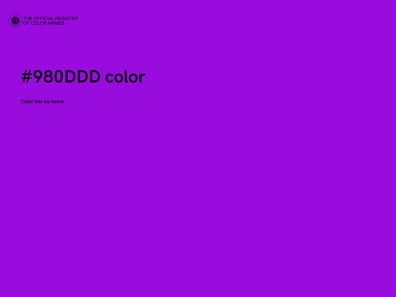 #980DDD color image