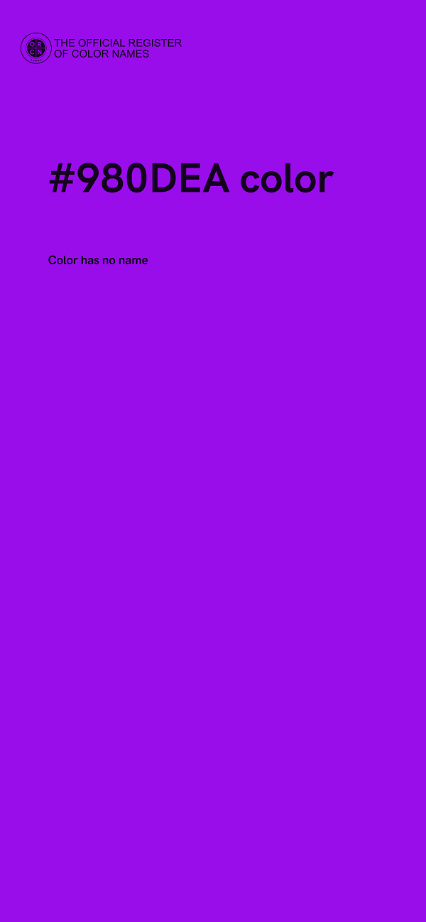 #980DEA color image