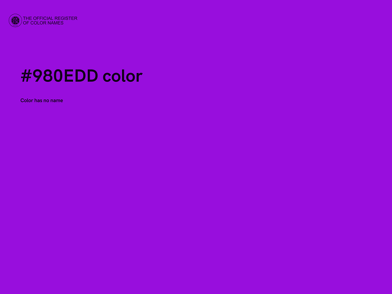 #980EDD color image