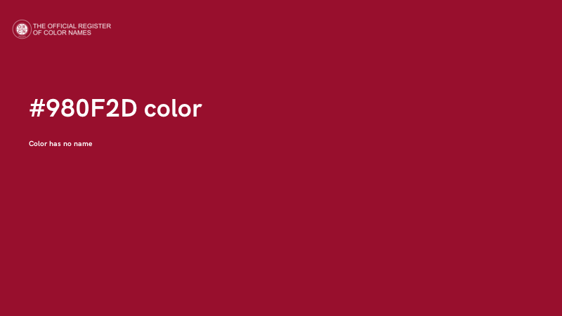 #980F2D color image