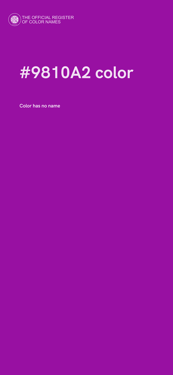 #9810A2 color image