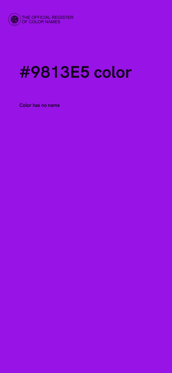 #9813E5 color image