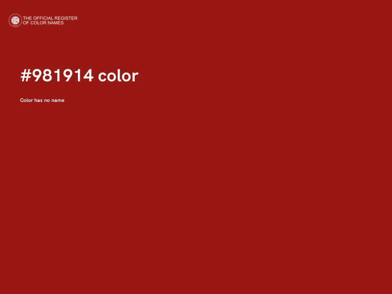 #981914 color image