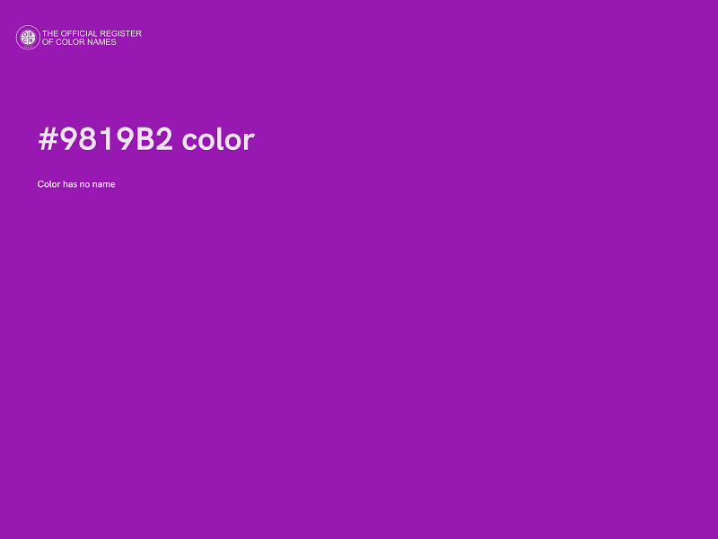#9819B2 color image