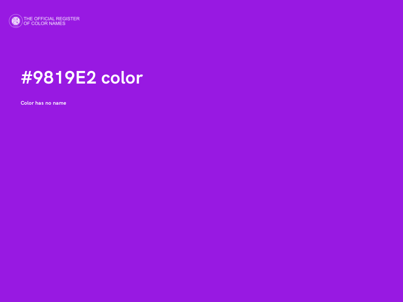 #9819E2 color image