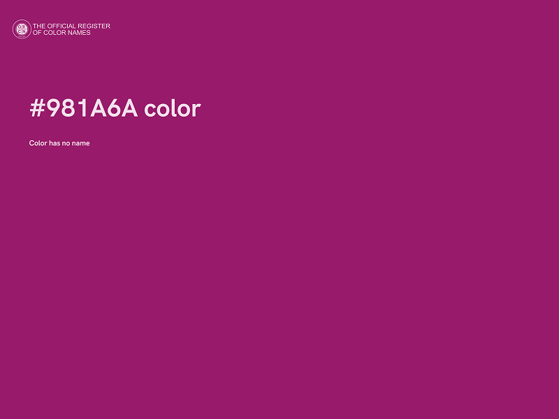 #981A6A color image