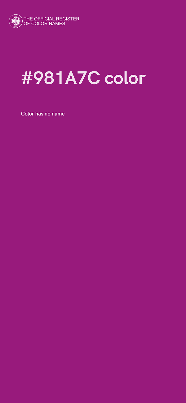 #981A7C color image