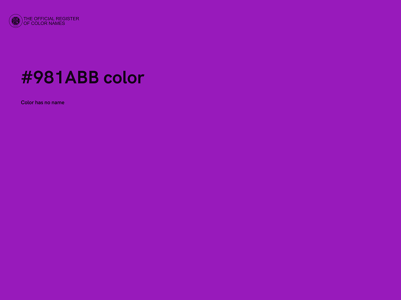 #981ABB color image