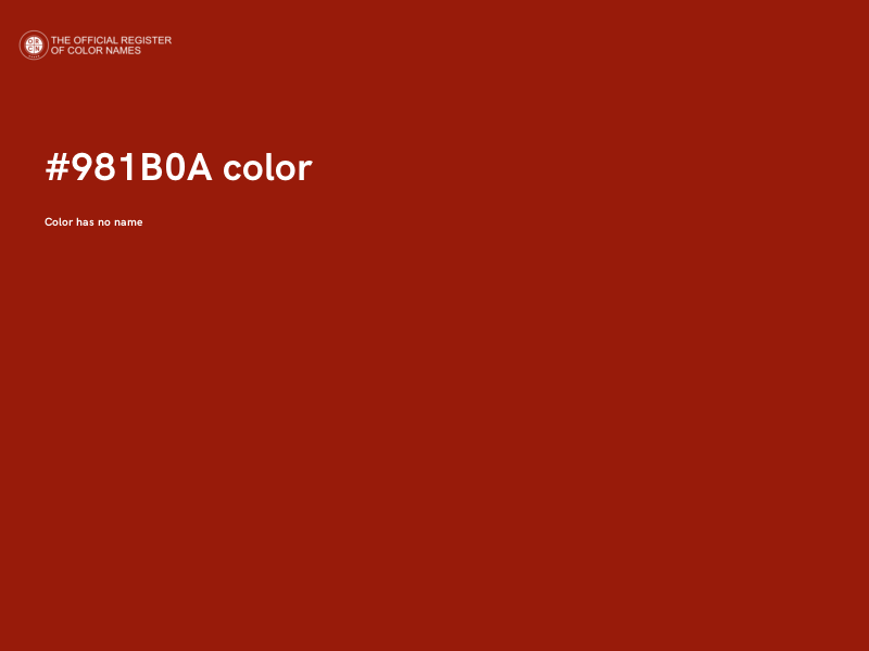 #981B0A color image