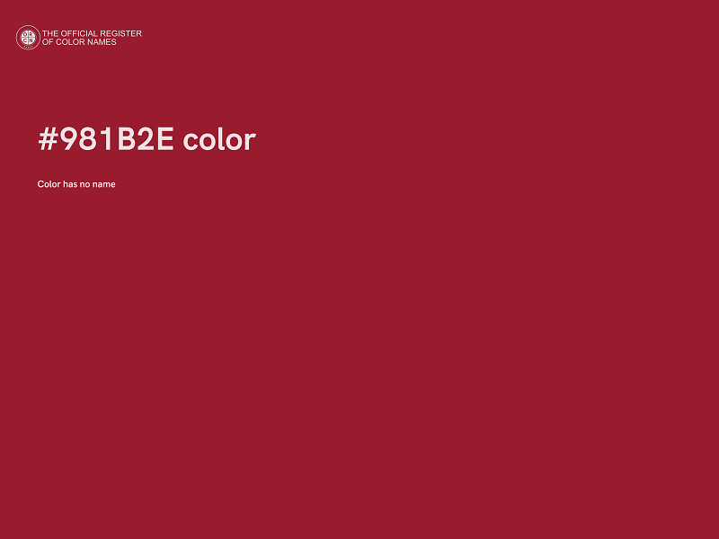 #981B2E color image