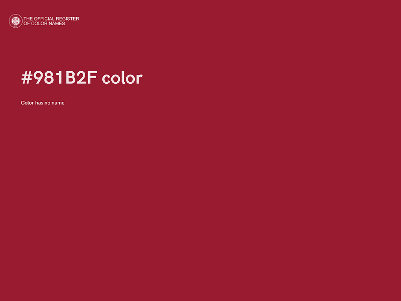 #981B2F color image