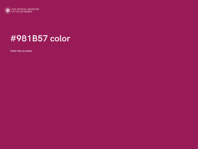 #981B57 color image