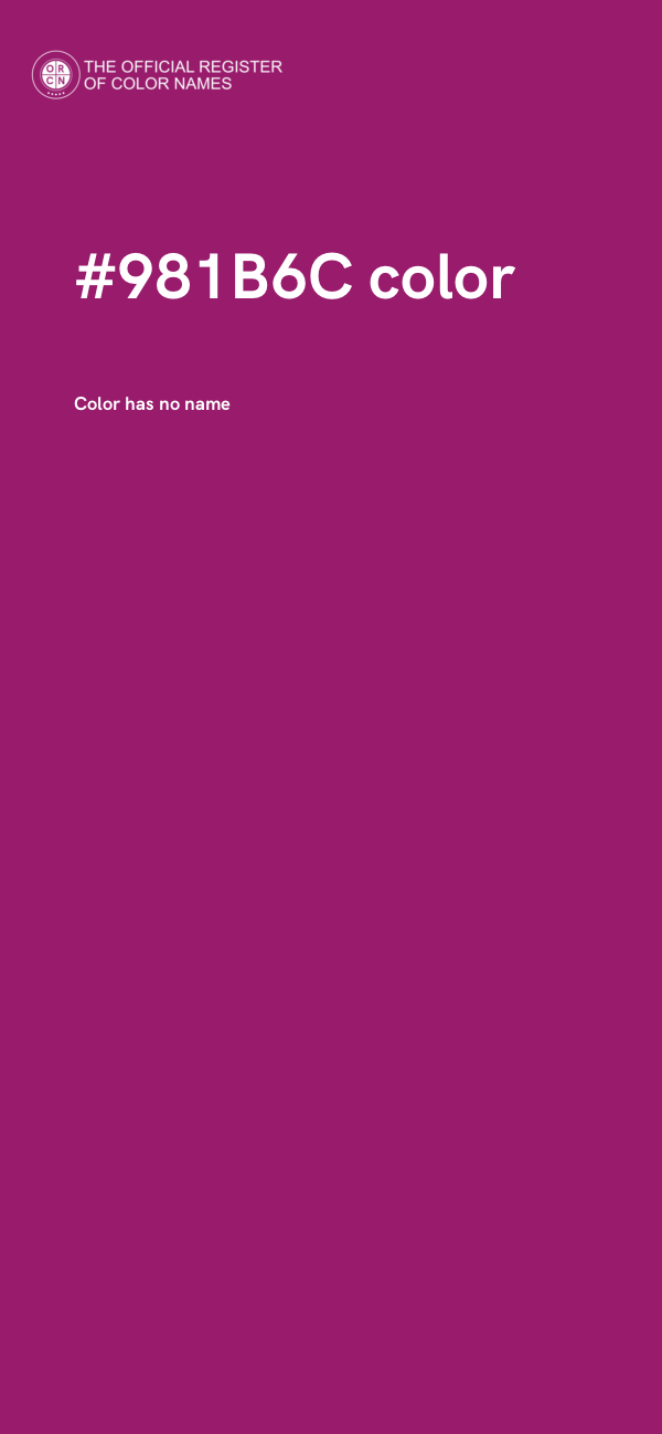 #981B6C color image