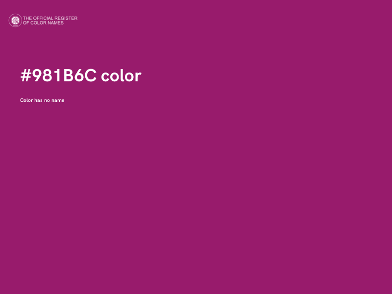 #981B6C color image