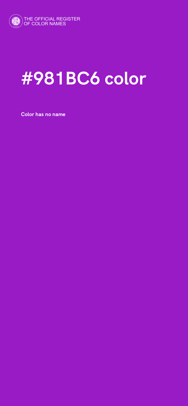 #981BC6 color image